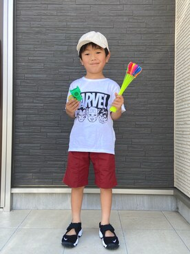 「アイテム（その他）」を使った、1KK1-013さん（キッズ・100cm）の夏コーディネート