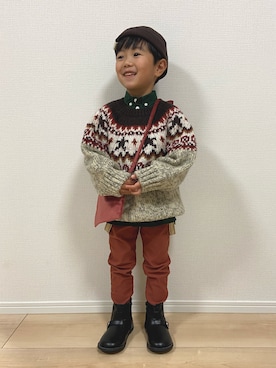 1KK1-013さん（キッズ・100cm）の冬コーディネート