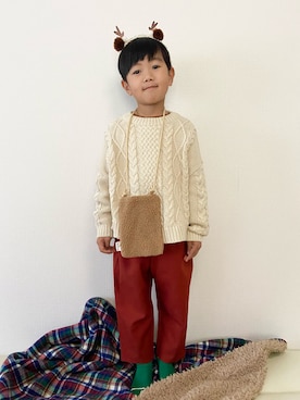 「Seraph（セラフ）のアイテム」を使った、1KK1-013さん（キッズ・110cm）の冬コーディネート