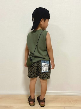 「アイテム（ポーチ）」を使った、1KK1-013さん（キッズ・100cm）の夏コーディネート