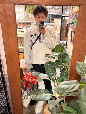 「アイテム（スウェット）」を使った、やひさん（メンズ・170cm）の冬コーディネート