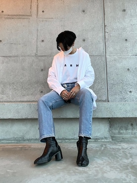 「th（ティー エイチ）のアイテム（トップス）」を使った、Tさん（メンズ・176cm）の夏コーディネート