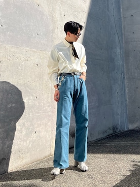 「ごきげんウィーク」｜「アイテム（財布/小物）」を使った、Tさん（メンズ・176cm）の春コーディネート