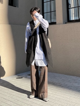 「RAF SIMONS（ラフシモンズ）のアイテム（ジャケット/アウター）」を使った、Tさん（メンズ・176cm）の春コーディネート