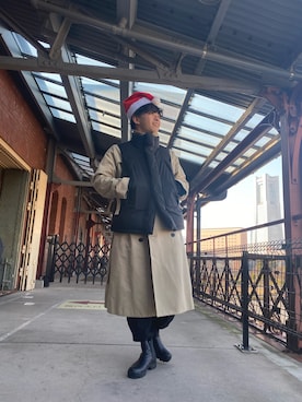 「le（ル）のアイテム（トップス）」を使った、ズッコさん（メンズ・169cm）の冬コーディネート