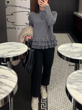 「アイテム（その他アウター）」を使った、m i n a m iさん（レディース・150cm）の秋コーディネート