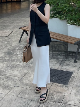 「H&M（エイチ・アンド・エム）のアイテム」を使った、m i n a m iさん（レディース・150cm）の夏コーディネート