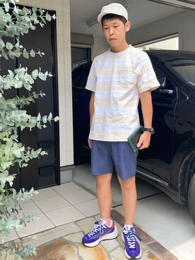 「アイテム（財布）」を使った、KHさん（メンズ・170cm）の夏コーディネート