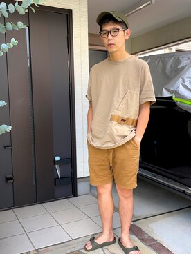 「nonnative（ノンネイティブ）のアイテム（帽子）」を使った、KHさん（メンズ・170cm）の夏コーディネート
