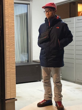 「nonnative（ノンネイティブ）のアイテム（スウェットパンツ）」を使った、KHさん（メンズ・170cm）の冬コーディネート