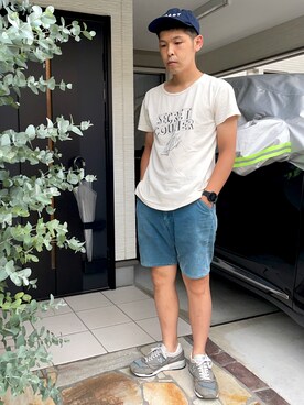 「nonnative（ノンネイティブ）のアイテム（Tシャツ/カットソー）」を使った、KHさん（メンズ・170cm）の夏コーディネート