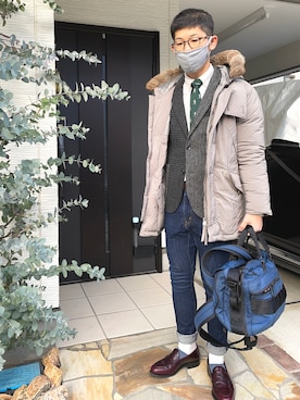 「nonnative（ノンネイティブ）のアイテム（ジャケット/アウター）」を使った、KHさん（メンズ・170cm）の冬コーディネート