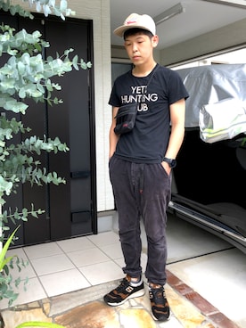 「nonnative（ノンネイティブ）のアイテム（Tシャツ/カットソー）」を使った、KHさん（メンズ・170cm）の夏コーディネート