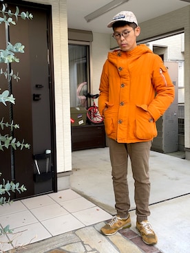 「nonnative（ノンネイティブ）のアイテム（ジャケット/アウター）」を使った、KHさん（メンズ・170cm）の冬コーディネート