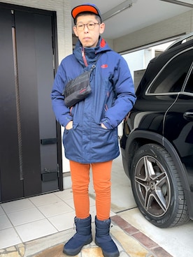 「BRIEFING（ブリーフィング）のアイテム」を使った、KHさん（メンズ・170cm）の冬コーディネート