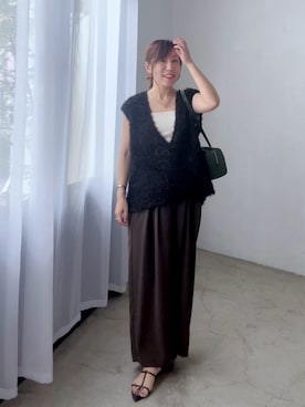 「ベストコーデ」｜「アイテム（スラックス）」を使った、rd-yuko さん（レディース・155cm）の夏コーディネート