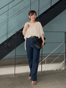 「RIVE DROITE（リヴドロワ）のアイテム（サンダル）」を使った、rd-yuko さん（骨格ウェーブ・レディース・155cm）の夏コーディネート