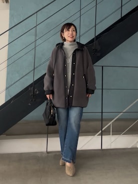 「アイテム（アクセサリー）」を使った、rd-yuko さん（レディース・155cm）の冬コーディネート