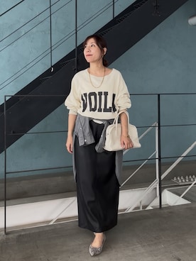 「レザースカート」｜rd-yuko さん（レディース・155cm）の夏コーディネート