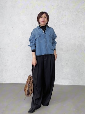 「アイテム（アクセサリー）」を使った、rd-yuko さん（レディース・155cm）の冬コーディネート