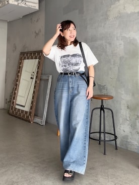 「RIVE DROITE（リヴドロワ）のアイテム（サンダル）」を使った、rd-yuko さん（骨格ウェーブ・レディース・155cm）の夏コーディネート