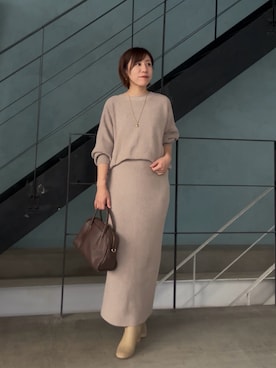 「RIVE DROITE（リヴドロワ）のアイテム」を使った、rd-yuko さん（レディース・155cm）の冬コーディネート