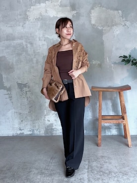 「アイテム（ベルト）」を使った、rd-yuko さん（レディース・155cm）の夏コーディネート
