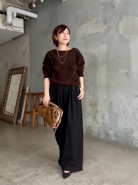 「アイテム（パンプス）」を使った、rd-yuko さん（レディース・155cm）の秋コーディネート