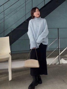 「RIVE DROITE（リヴドロワ）の【収納力抜群】2wayハンドルバッグ（ハンドバッグ）」を使った、rd-yuko さん（レディース・155cm）の秋コーディネート