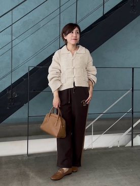 「アイテム（シューズ、イエロー系）」を使った、rd-yuko さん（レディース・155cm）の冬コーディネート