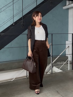 「アイテム（テーラードジャケット）」を使った、rd-yuko さん（レディース・155cm）の夏コーディネート