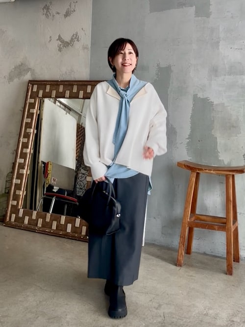 リヴドロワ　デニムボウタイシャツ 予約【新色追加/抜け感】デニムボウタイシャツ | RIVE DROITE