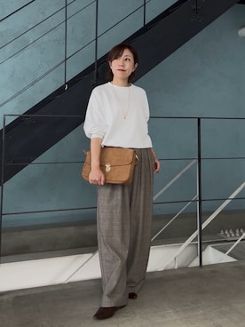 「RIVE DROITE（リヴドロワ）のアイテム（その他シューズ）」を使った、rd-yuko さん（レディース・155cm）の秋コーディネート