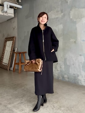 「アイテム（その他アウター）」を使った、rd-yuko さん（レディース・155cm）の秋コーディネート