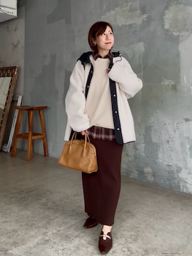 「RIVE DROITE（リヴドロワ）のアイテム（その他シューズ）」を使った、rd-yuko さん（レディース・155cm）の秋コーディネート