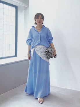 「RIVE DROITE（リヴドロワ）のアイテム」を使った、rd-yuko さん（レディース・155cm）の春コーディネート