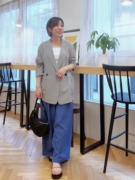 「RIVE DROITE（リヴドロワ）のアイテム（アクセサリー）」を使った、rd-yuko さん（レディース・155cm）の春コーディネート