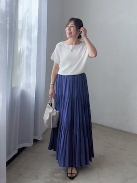 「マキシ」｜rd-yuko さん（レディース・155cm）の夏コーディネート
