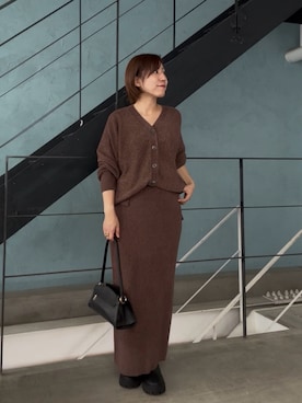 「RIVE DROITE（リヴドロワ）の【収納力抜群】2wayハンドルバッグ（ハンドバッグ）」を使った、rd-yuko さん（レディース・155cm）の秋コーディネート