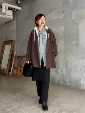 「アイテム（その他アウター）」を使った、rd-yuko さん（レディース・155cm）の秋コーディネート