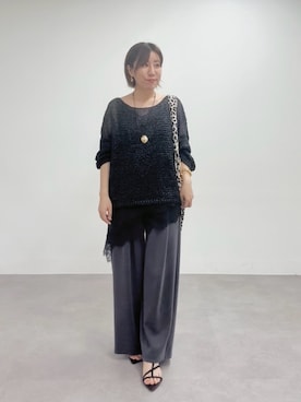 「RIVE DROITE（リヴドロワ）のアイテム（パンツ）」を使った、rd-yuko さん（レディース・155cm）の春コーディネート