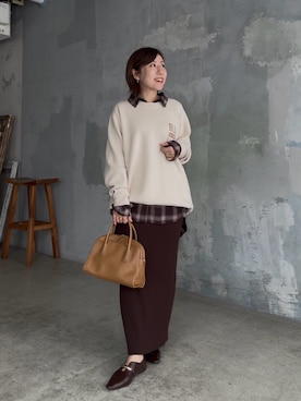 「RIVE DROITE（リヴドロワ）のアイテム（その他シューズ）」を使った、rd-yuko さん（レディース・155cm）の秋コーディネート