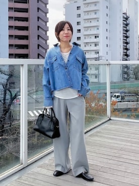 「アイテム（チョーカー）」を使った、rd-yuko さん（レディース・155cm）の冬コーディネート