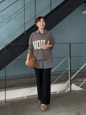 「RIVE DROITE（リヴドロワ）の【シーズンムードを高める】ボアミュール（その他シューズ）」を使った、rd-yuko さん（レディース・155cm）の夏コーディネート