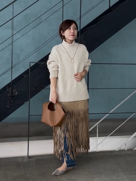 「アイテム（パンプス）」を使った、rd-yuko さん（レディース・155cm）の秋コーディネート