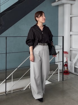 「リネンシャツ」｜rd-yuko さん（レディース・155cm）の夏コーディネート