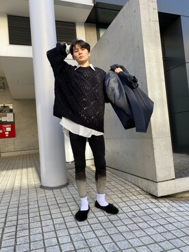 「JIL SANDER（ジルサンダー）のアイテム」を使った、TAKATONさん（メンズ・171cm）の秋コーディネート