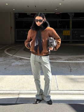 「ボンバージャケット」｜TAKATONさん（メンズ・171cm）の冬コーディネート