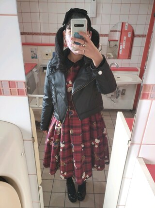 angelic pretty ライダースジャケット 黒 Angelic Pretty - Doll's Ribbonライダースジャケット 黒 の通販