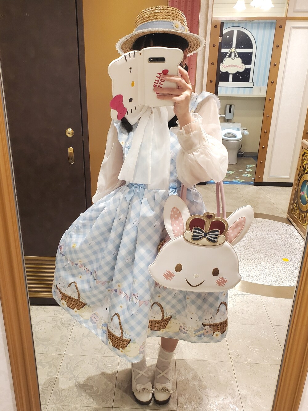 LILY BROWN(リリーブラウン)の「オーガンザボリュームボウブラウス